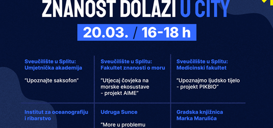 Veliki europski projekt Science Comes to Town u City Centeru one